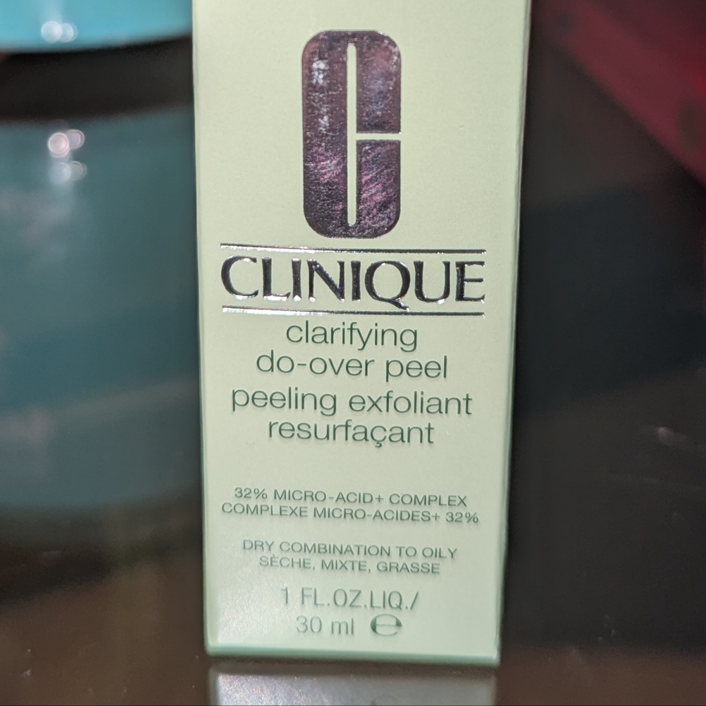 NWT CLINIQUE 1 OZ CLARIFYING DO-OVER PEEL MICRO ACID COMPLEX PEELING EXFOLIANT